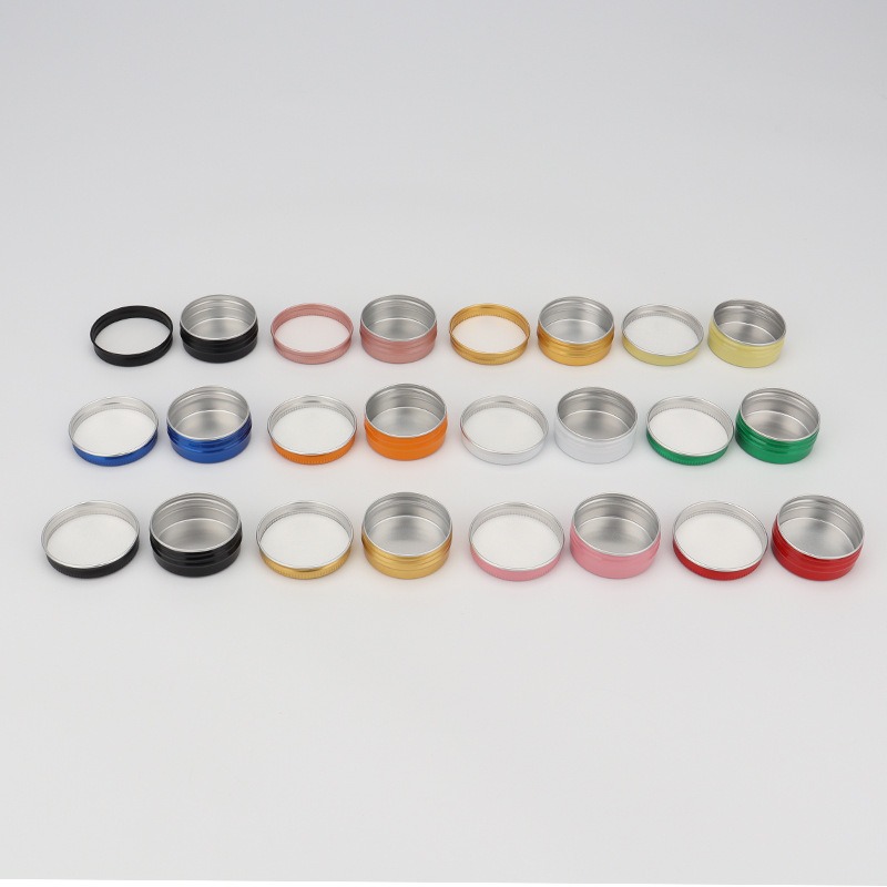 Tin Container Lid - Latas de Alumínio Cosméticas de 5ml-250ml,