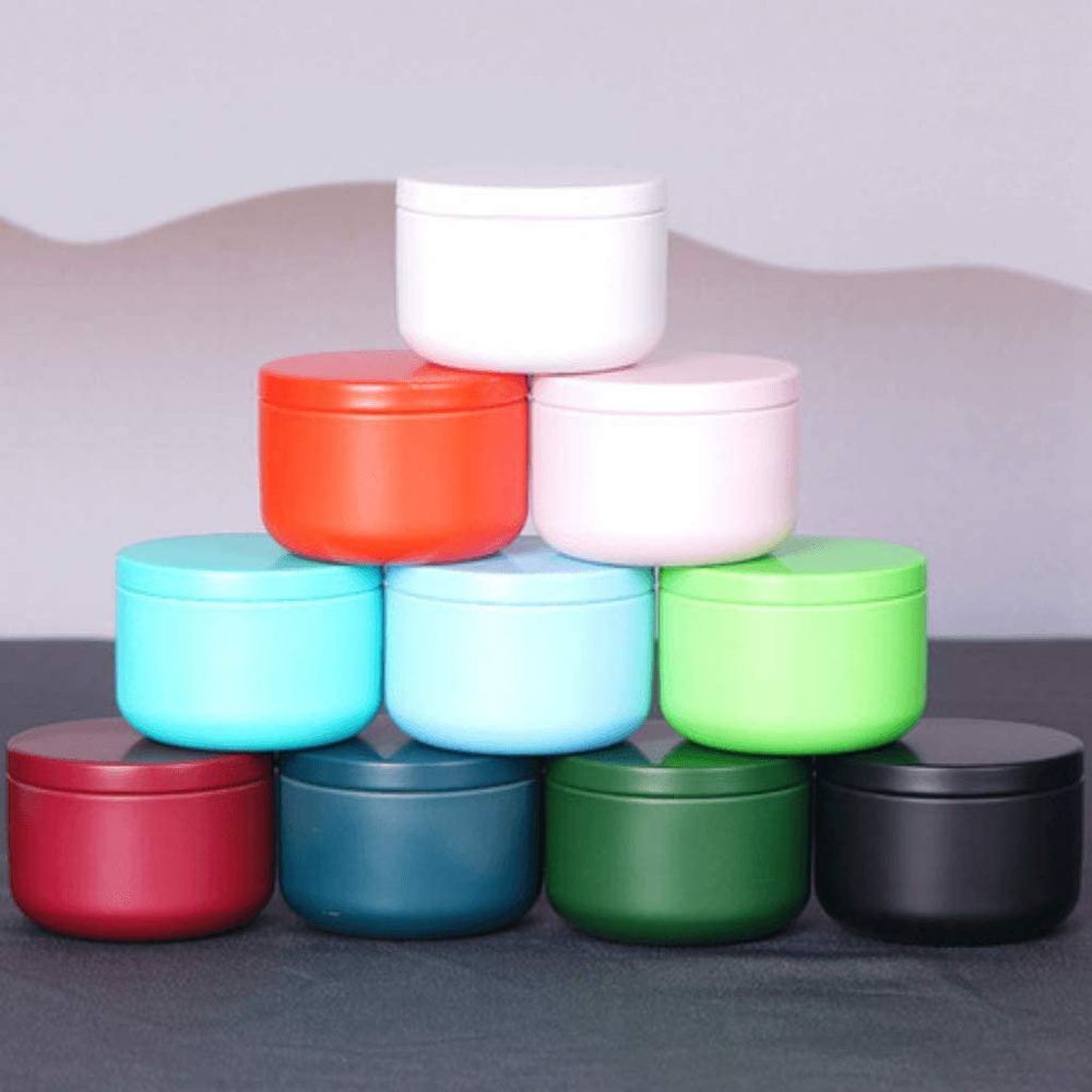 Tin Container Lid - Lata de chá com tampas herméticas,