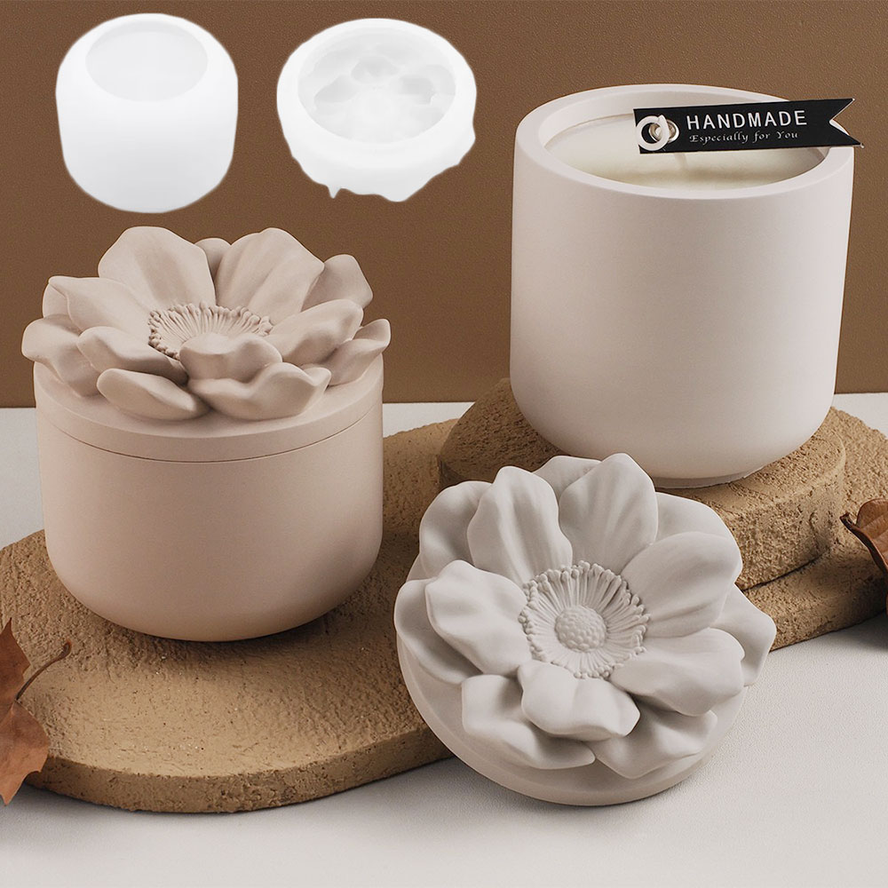 Caixa de armazenamento de gira - Candle Making Jars With Lids avaliação e preço