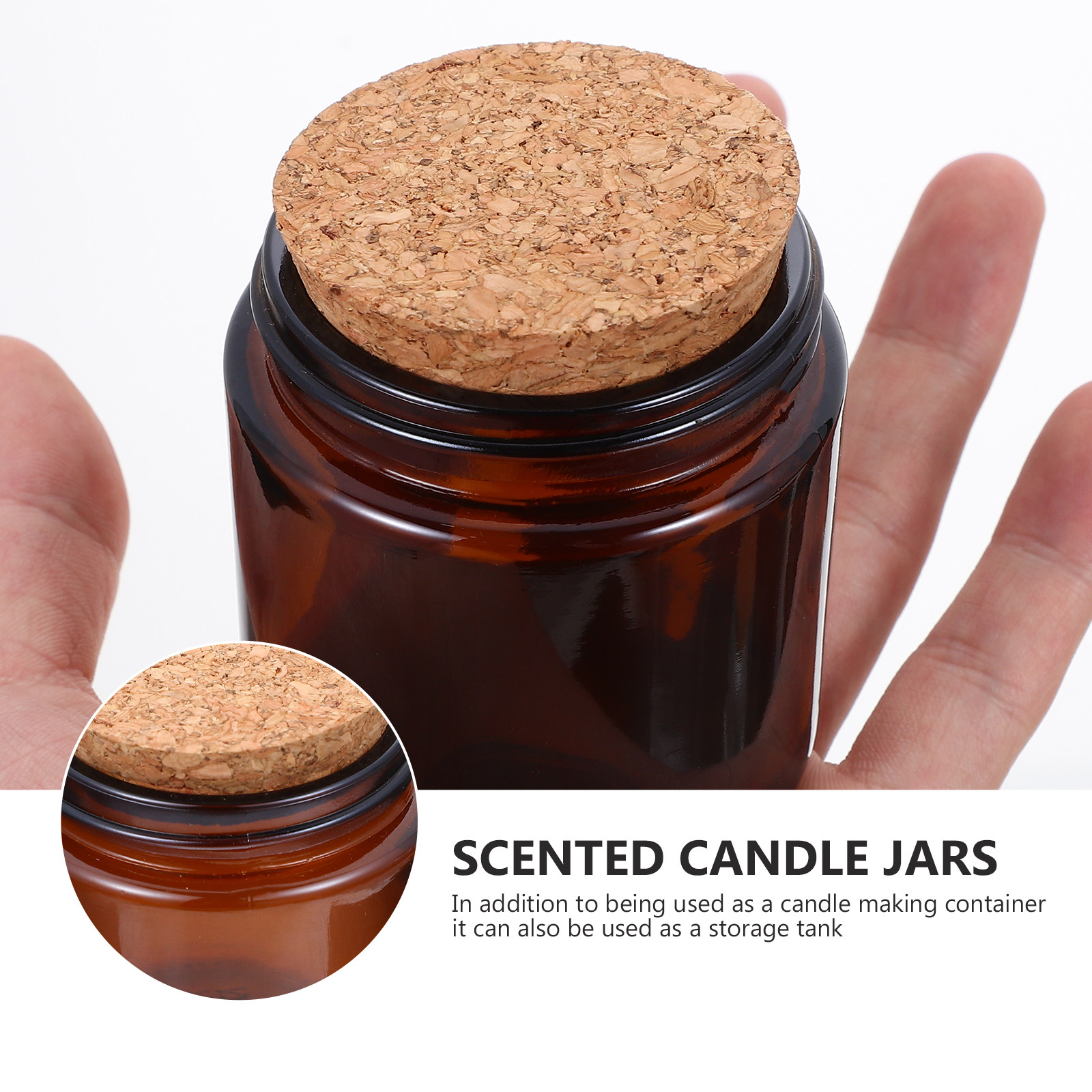 Conjunto de 4 potes de vidro d - Candle Making Jars With Lids avaliação e preço