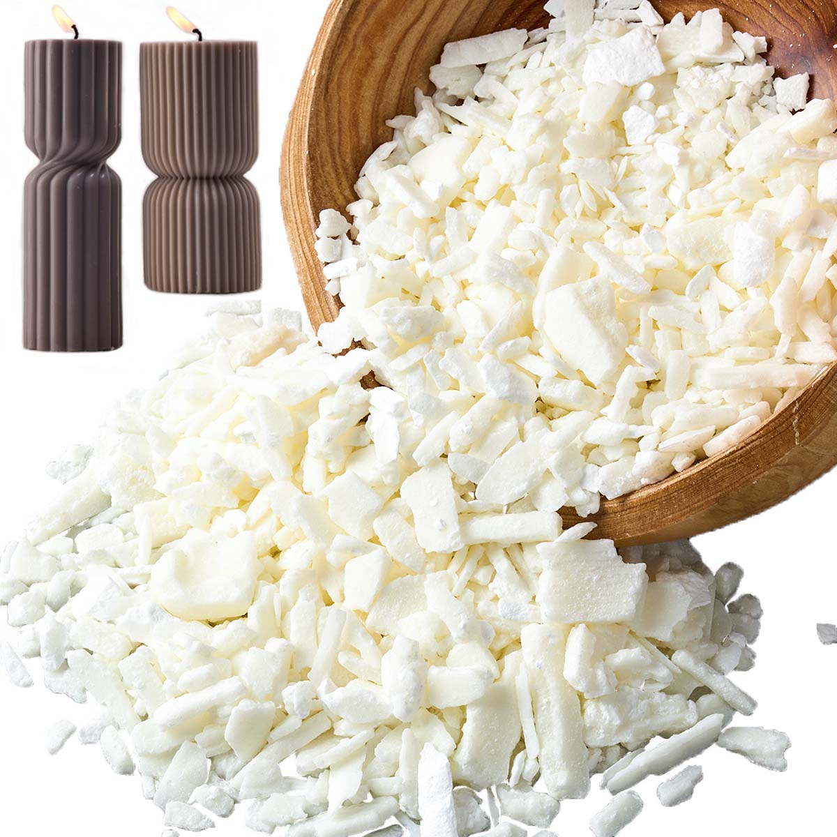 1 libras de cera de soja branc - Candle Making Kits avaliação e preço