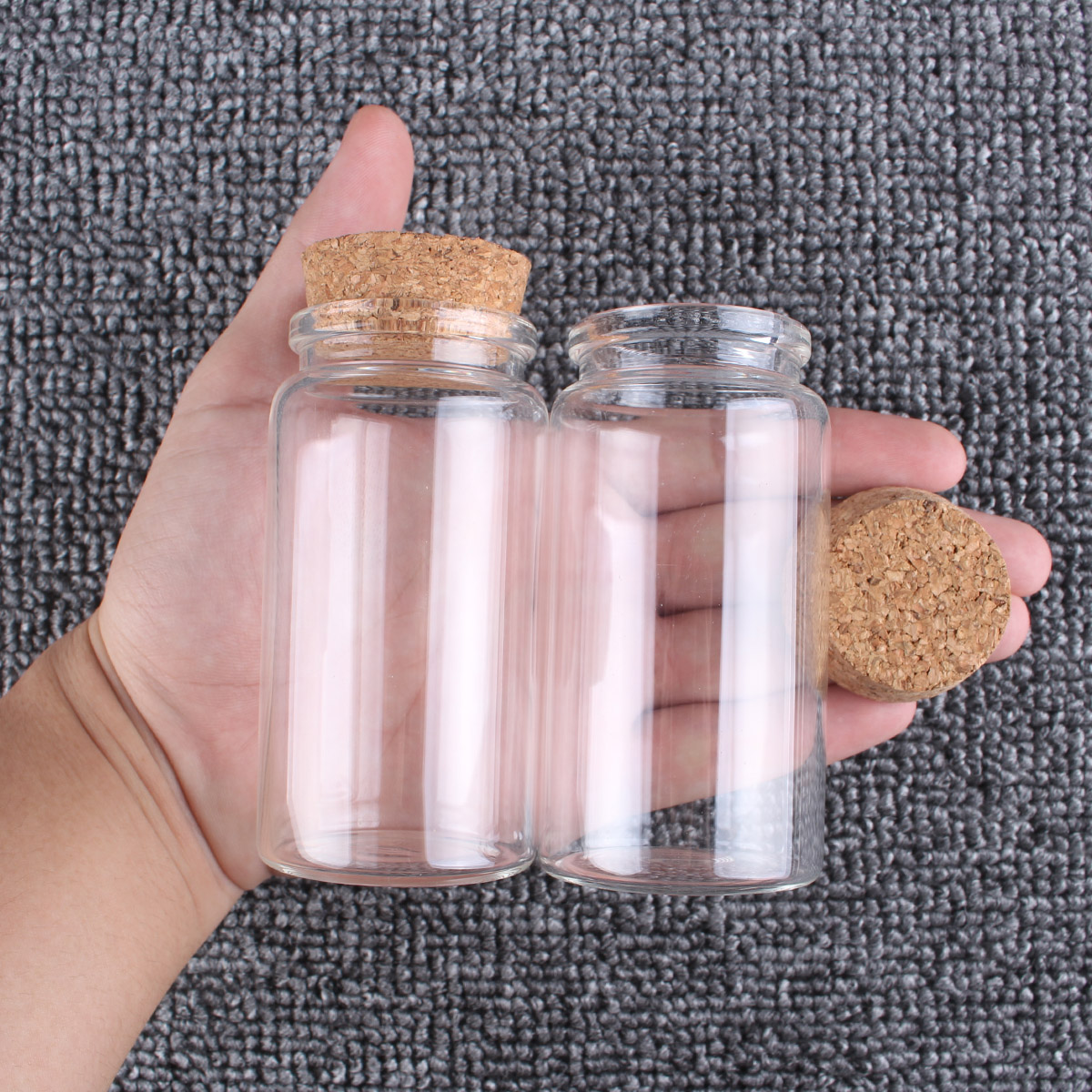 2 pçs/lote 50ml 60ml 80ml 100m - Candle Making Jars With Lids avaliação e preço