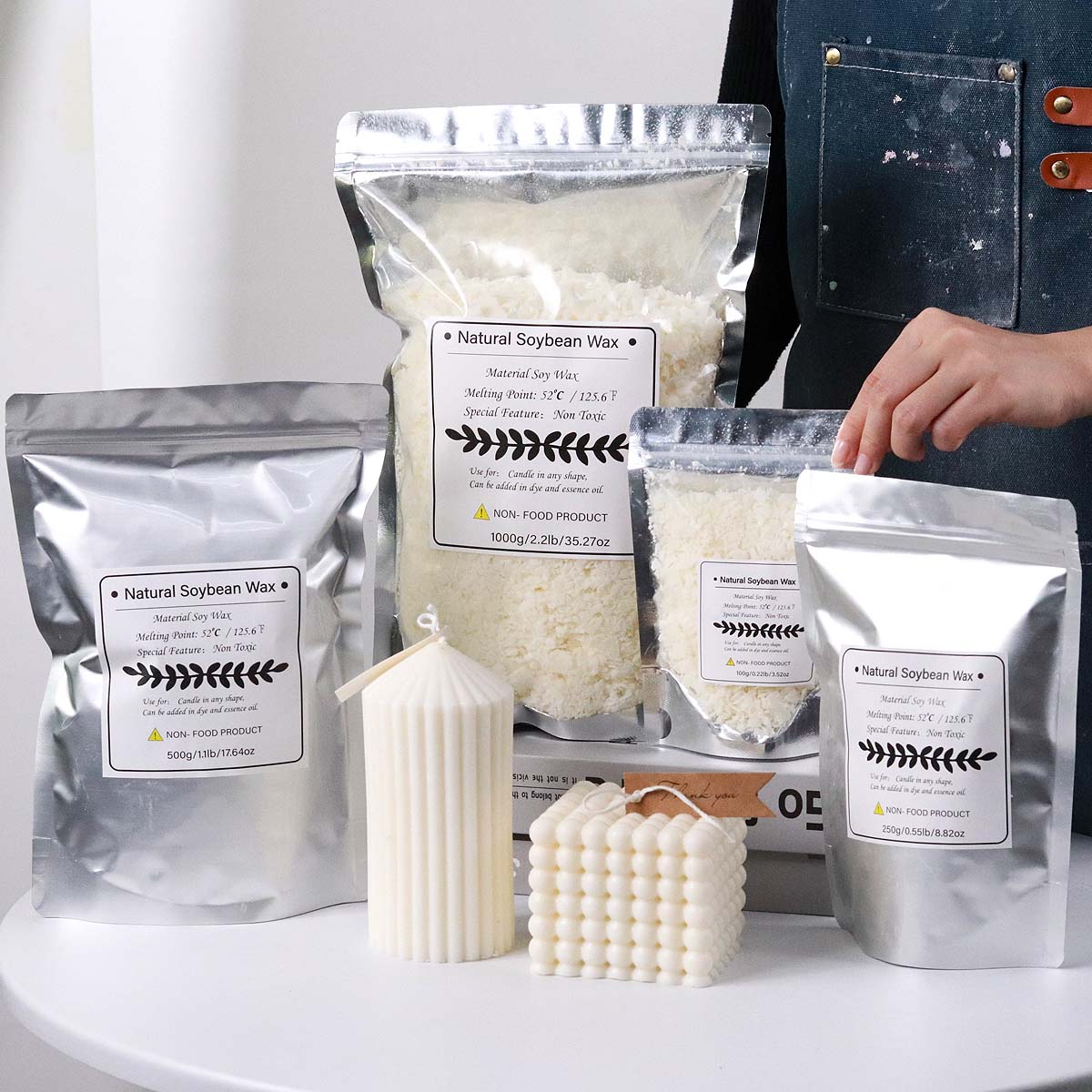100/250/500/1000g flocos de ce - Candle Making Kits avaliação e preço